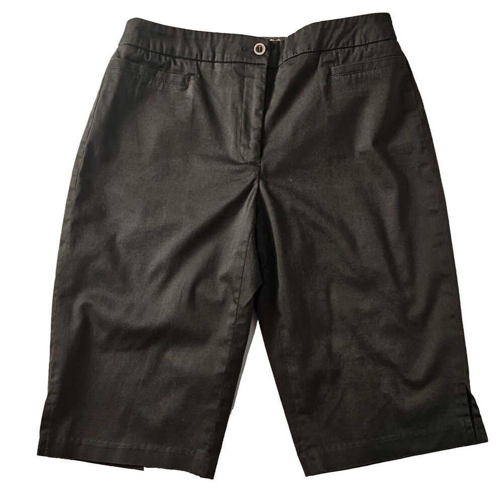 Claudia Ev Casual Bermuda Chocolate Brown Summer Shorts Womens Size 4